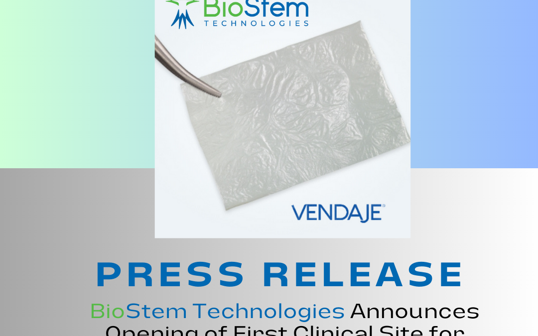 BioStem Technologies Closes Oversubscribed $2M Private Placement