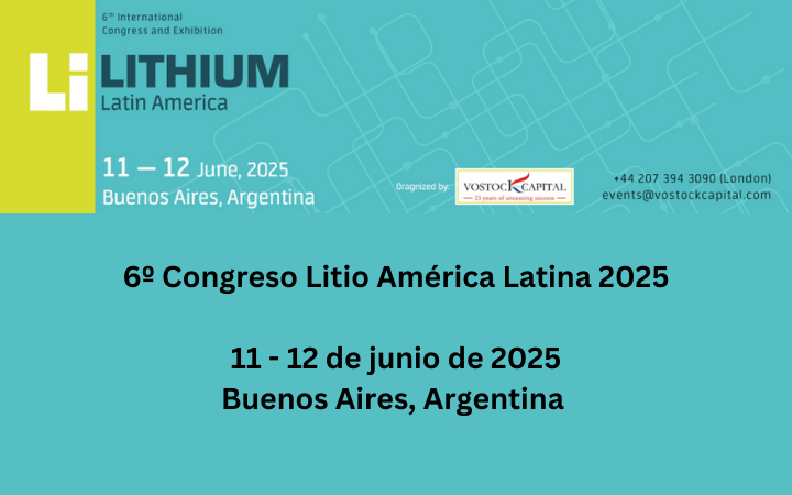 6º Congreso Litio América Latina 2025