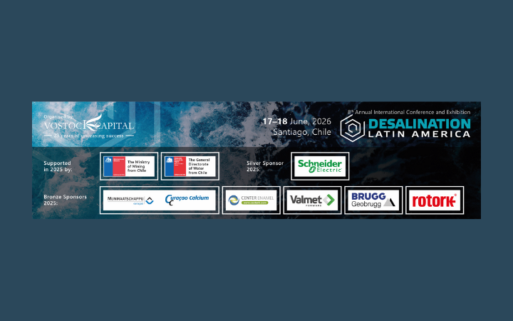 Discover the industry innovations at Desalination Latin America 2026