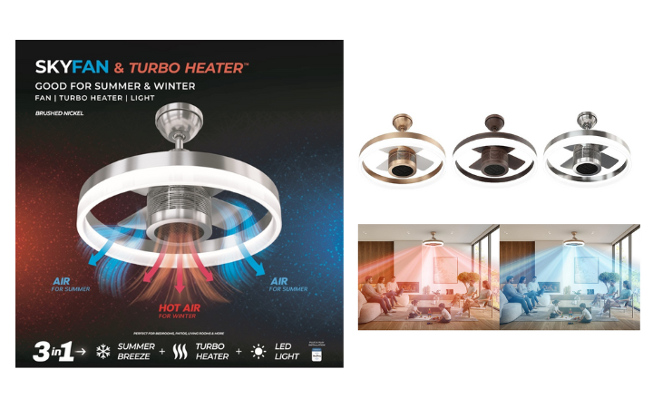 SKYX Launches its Patented Ceiling Plug & Play SKYFAN & TURBO HEATER on its U.S. E-Commerce Platform