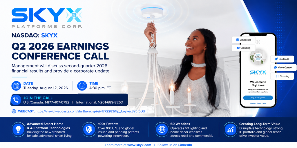 SKYX Announces Corporate Update Call